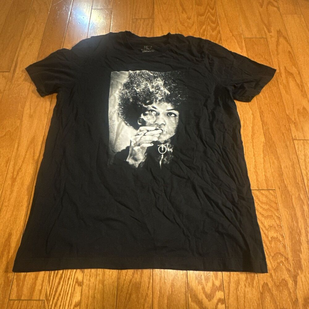 Angela Davis Washed T-Shirt Black XL Respect Due T